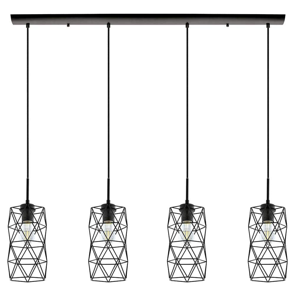 Estevau 2 4-Light Matte Black Multi-Pendant popular