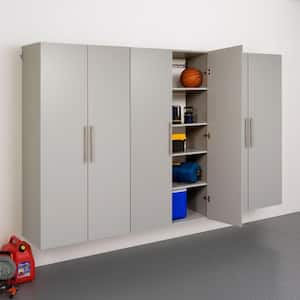 HangUps 3-Piece Composite Garage Storage System in Light Gray (108 in. W x 72 in. H x 20 in. D)