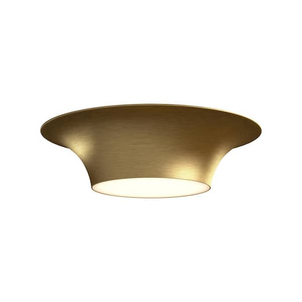 ALORA MOOD Emiko 16 in. 2 Light 60-Watt Brushed Gold Flush Mount