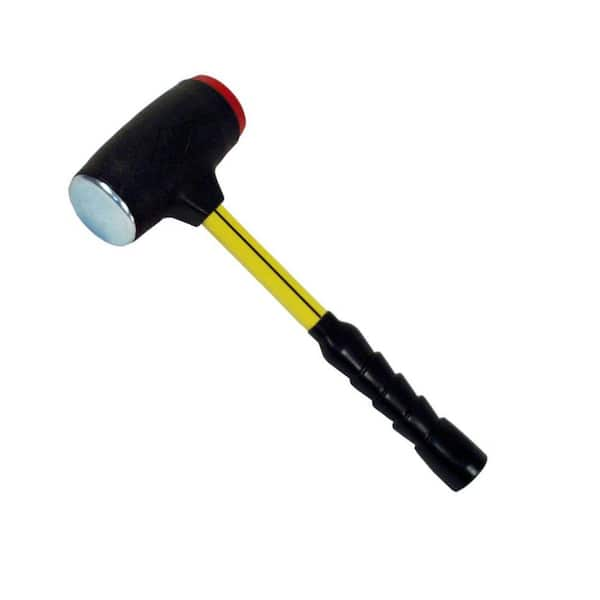 Nupla Extreme Power Drive Soft-Face 2 lbs. Dead Blow Hammer with Urethane and Steel Face, Fiberglass Handle