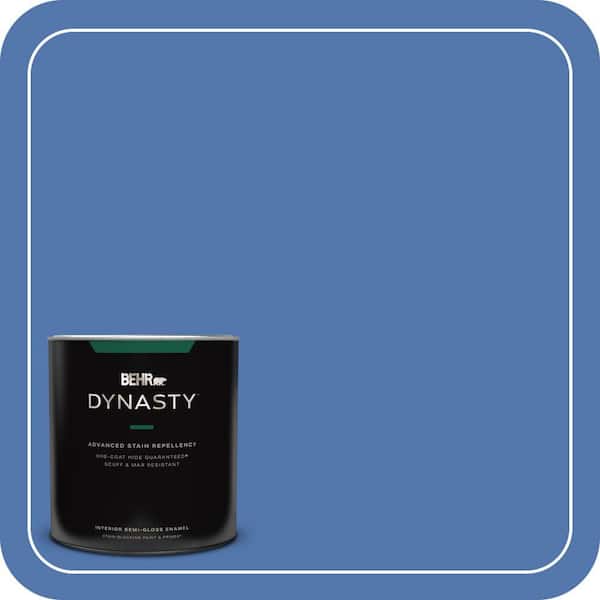 BEHR DYNASTY 1 qt. #590B-6 Flying Fish Semi-Gloss Enamel Interior Stain-Blocking Paint and Primer