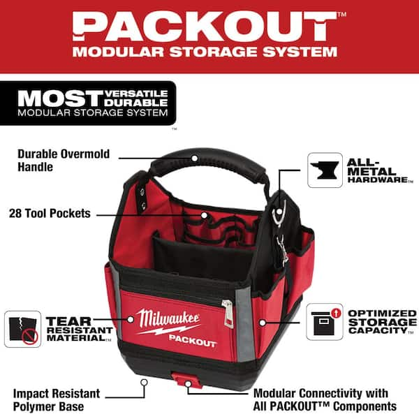 Milwaukee PACKOUT 50 Lb. Red Storage Tote - Hall's Hardware and Lumber