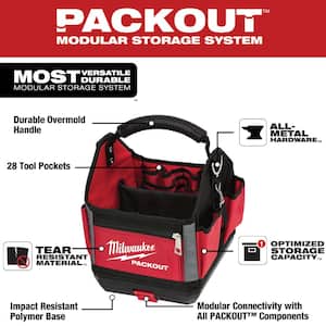 10 in. PACKOUT Tote with 25 ft. Compact Tape Measure