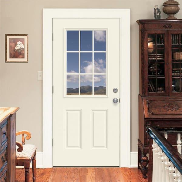 Door Destination 60'' x 80'' Paneled Fiberglass Front Entry Doors