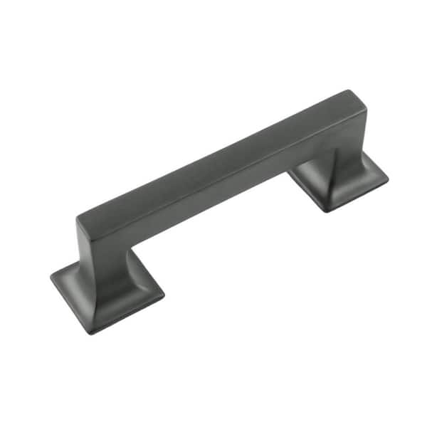 HICKORY HARDWARE Studio 3 in. (76 mm) Matte Black Finish Cabinet Pull (10-Pack)