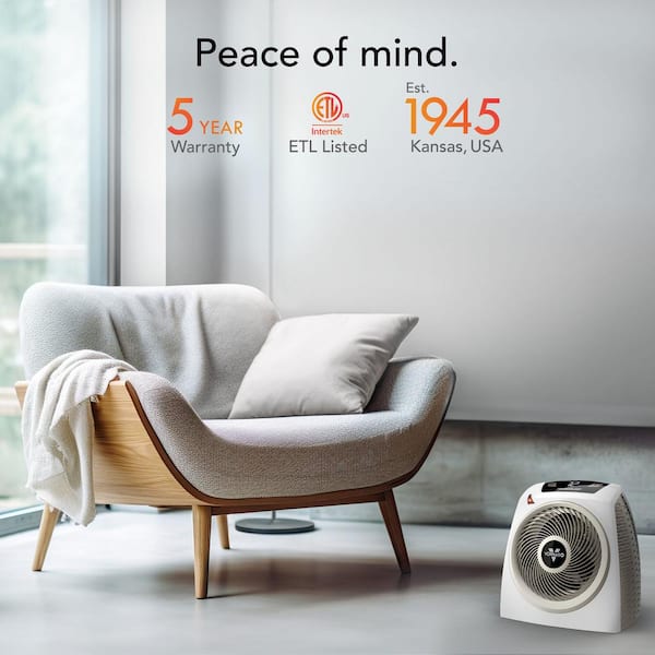 New Vornado AVH10 1500W Vortex Heater with Auto Climate store Control - White