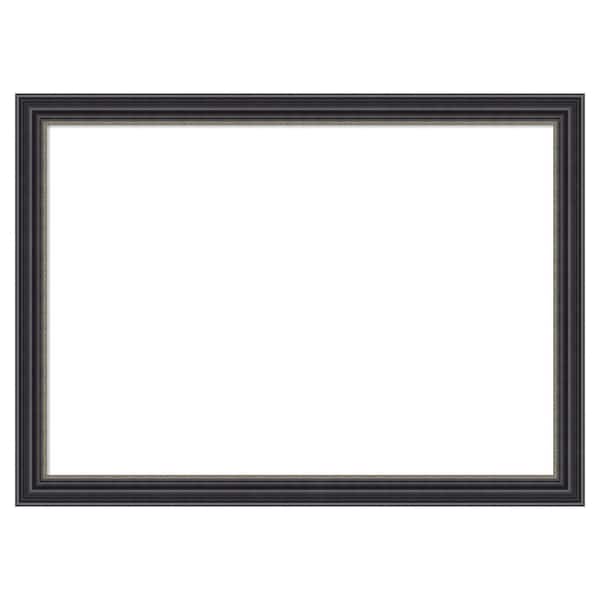 Amanti Art Stylish Black 22 in. x 16 in. Wood Framed Dry Erase Magnetic Memo Board