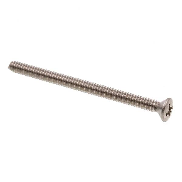 Prime-Line #6-32 x 2 in. Grade 18-8 Stainless Steel Phillips Drive Oval Head Machine Screws (20-Pack)