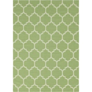Decatur Trellis Green/Ivory 7 ft. 5 in. x 10 ft. Area Rug