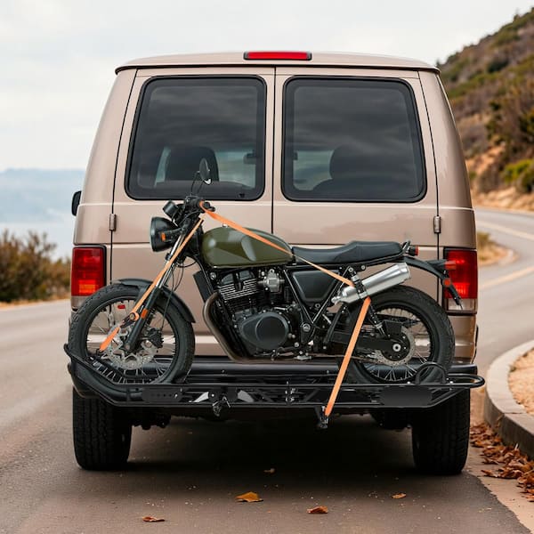SKYSHALO Motorcycle Carrier 500 lbs. Capacity, Heavy Duty Steel