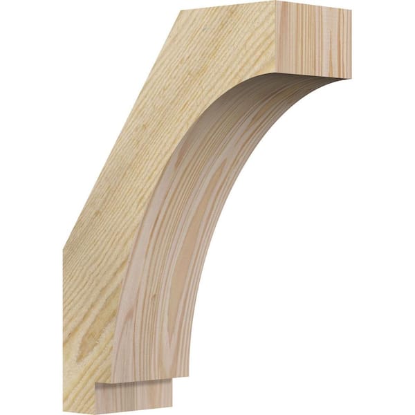 Ekena Millwork 4"W x 10"D x 14"H Imperial Rough Sawn Knee Brace, Douglas Fir