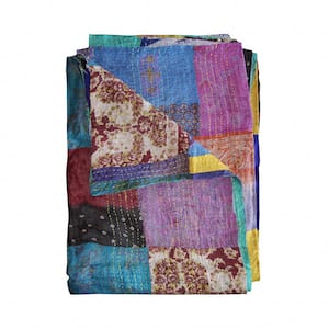 Josephine Multicolor Contemporary Silk Throw Blanket
