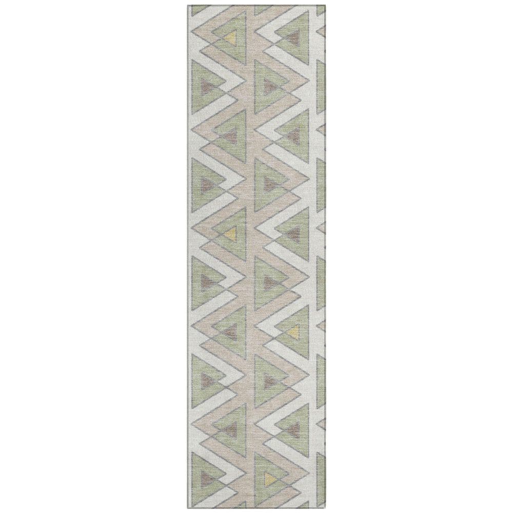 Chantille Machine Washable Indoor/Outdoor Abstract ACN2560 Ivory 2 ft. x 7 ft. Runner Rug price history on PriceWatchPro