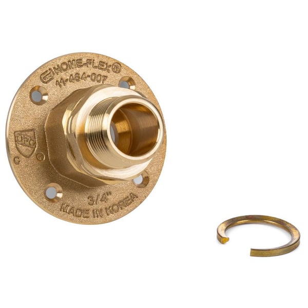3/4 in. CSST x 3/4 in. MIPT Brass Termination Flange