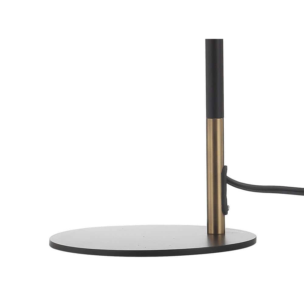 Edison 19.25" Adjustable Black Metal LED Task Lamp with Satin Finish