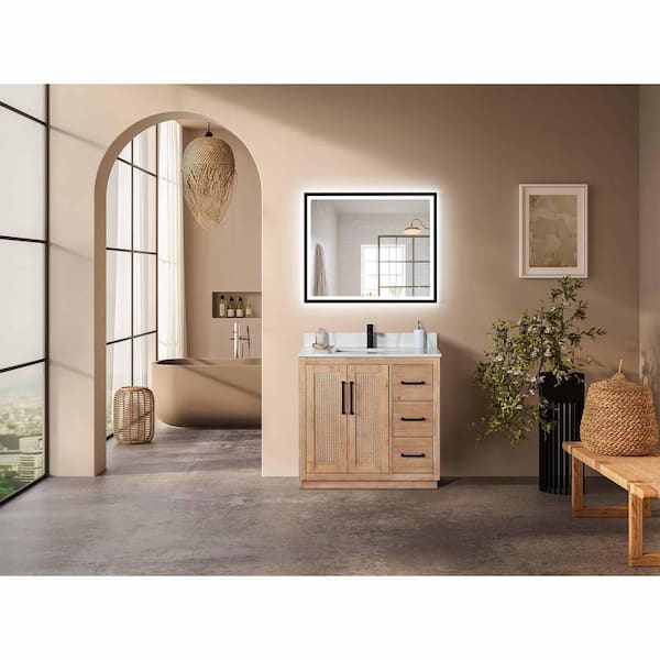 NATAL DESIGN ×COLONISTA OMAN10 AOIT！VER Altair Floral 36 in. W x 22 in. D x 33 in. H Single Sink
