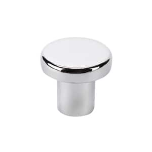 Italian Designs Collection 1 in. Chrome Round Cabinet Knob