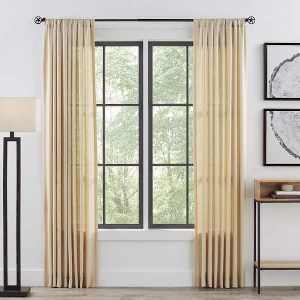 Buy Swirl Single Extendable Curtain Rod, Bronze - 160-300 cm