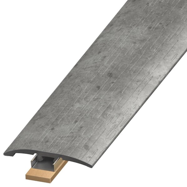 DuraDecor Classy Chic Gala Grey 0.25 in. T x 2 in. W x 94 in. L 3-in-1 Transition Molding