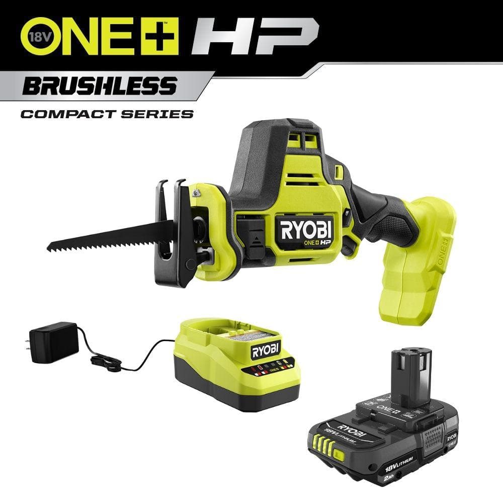 RYOBI ONE+ HP 18V Brushless Cordless Compact OneHanded Reciprocating