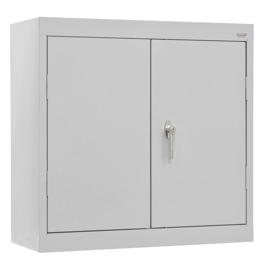 Sandusky Wall Mounted Garage in Dove Gray (30 in. W x 26 in. H