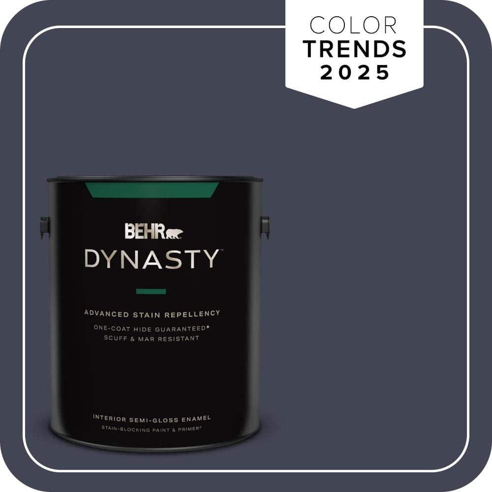 1 gal. #PPU15-19 Black Sapphire One-Coat Hide Semi-Gloss Enamel Interior Stain-Blocking Paint & Primer price history on PriceWatchPro