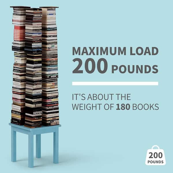 18 in. Oversize Blue Square Plastic Adirondack Outdoor Patio Side Table