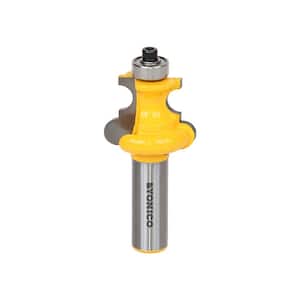 1 in. L x 1/2 in. Flute and Bead Shank Carbide Tipped Router Bit