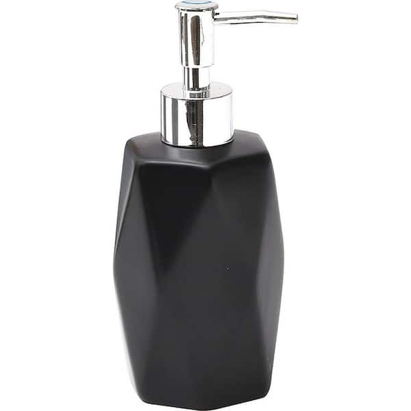Unbranded Diamond Freestanding Hand Soap and Lotion Dispenser Black