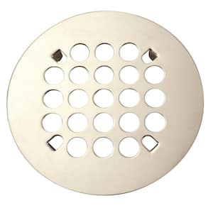 4-1/4 in. O.D. Florestone Snap-In Shower Strainer in Polished Nickel