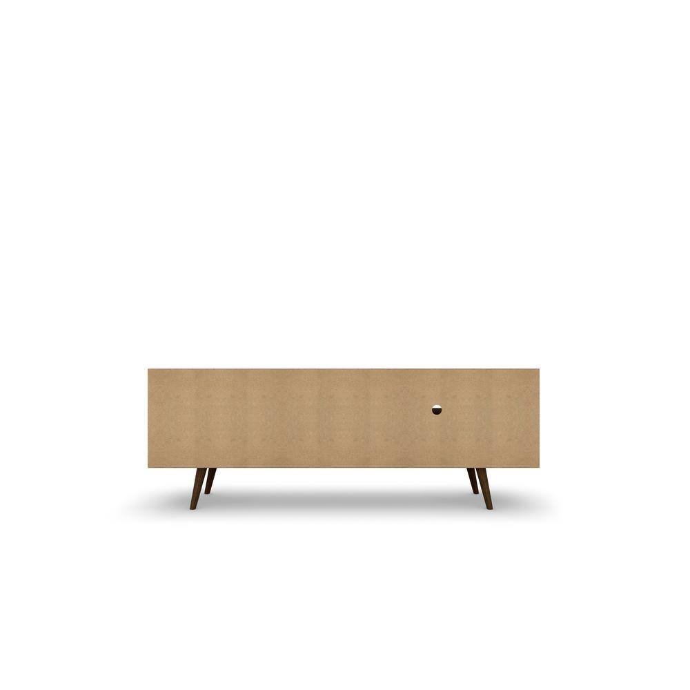 Liberty Modern White Composite TV Stand with Cabinet for 60-inch TVs