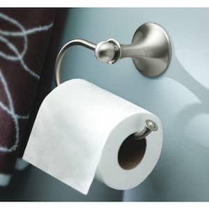 Lounge European Single Post Toilet Paper Holder in Spot Resist Brushed Nickel