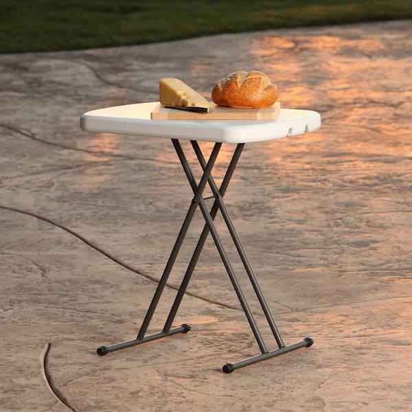 Lifetime 26 in. Light Commercial Resin Personal Table 80830 The Home Depot