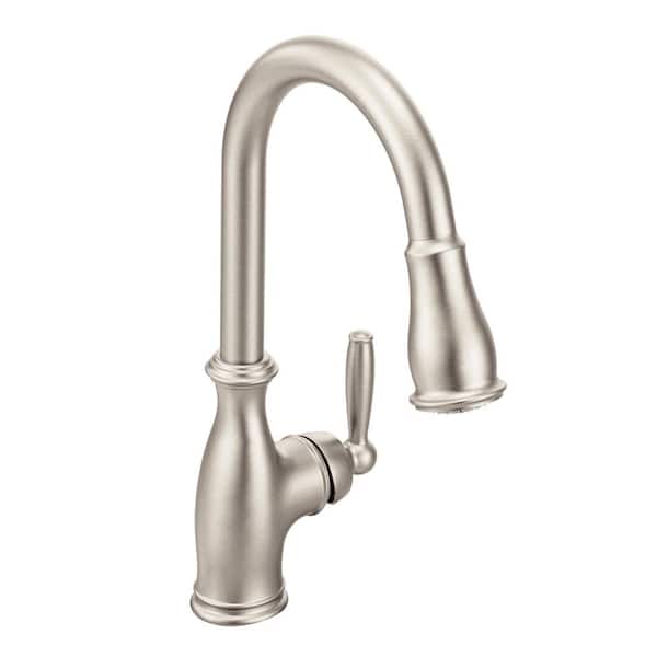 Brantford Single-Handle Pull-Down Sprayer Kitchen Faucet with Reflex and Power Boost in Spot Resist Stainless