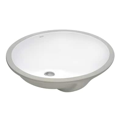 Porcelain Undermount Bathroom Sinks Bathroom Sinks The Home Depot
