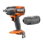 18V Brushless Cordless 4-Mode 1/2 in. Mid-Torque Impact Wrench with Pin Detent (Tool Only) and Protective Boot