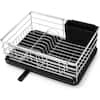 Oumilen White Standing Dish Rack PSHK107 - The Home Depot