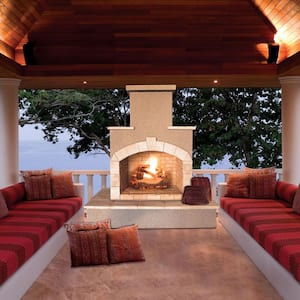 78 in. Propane Gas Outdoor Fireplace