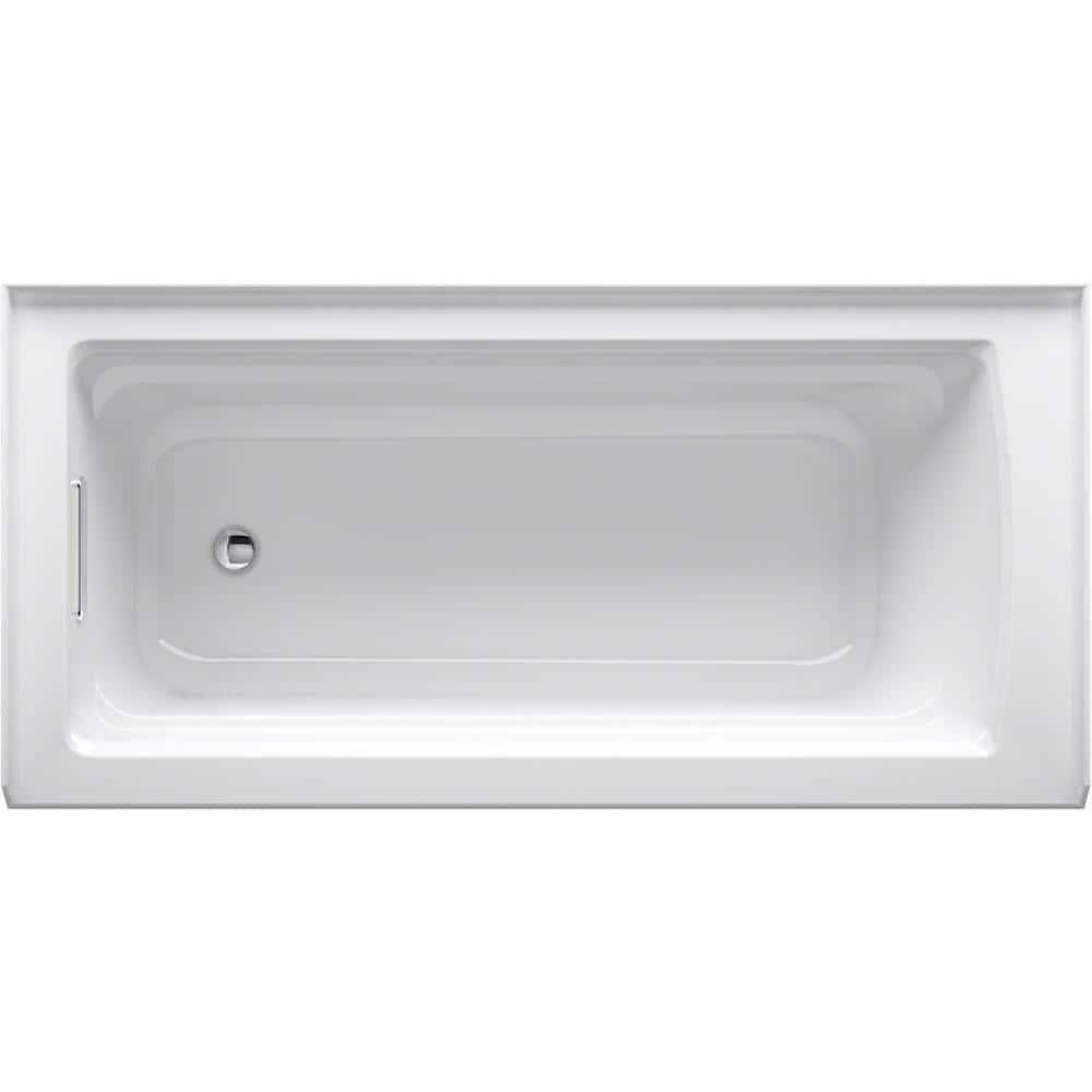 Archer 66" White Acrylic Alcove Soaking Bathtub