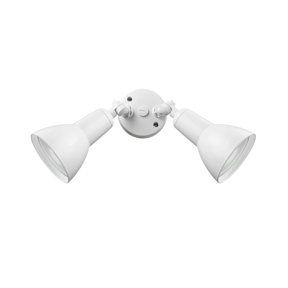 3000 Lumen Low Voltage Matte White Hardwired Outdoor Security Flood Light with Adjustable Lamp Head (1-Pack) price history on PriceWatchPro