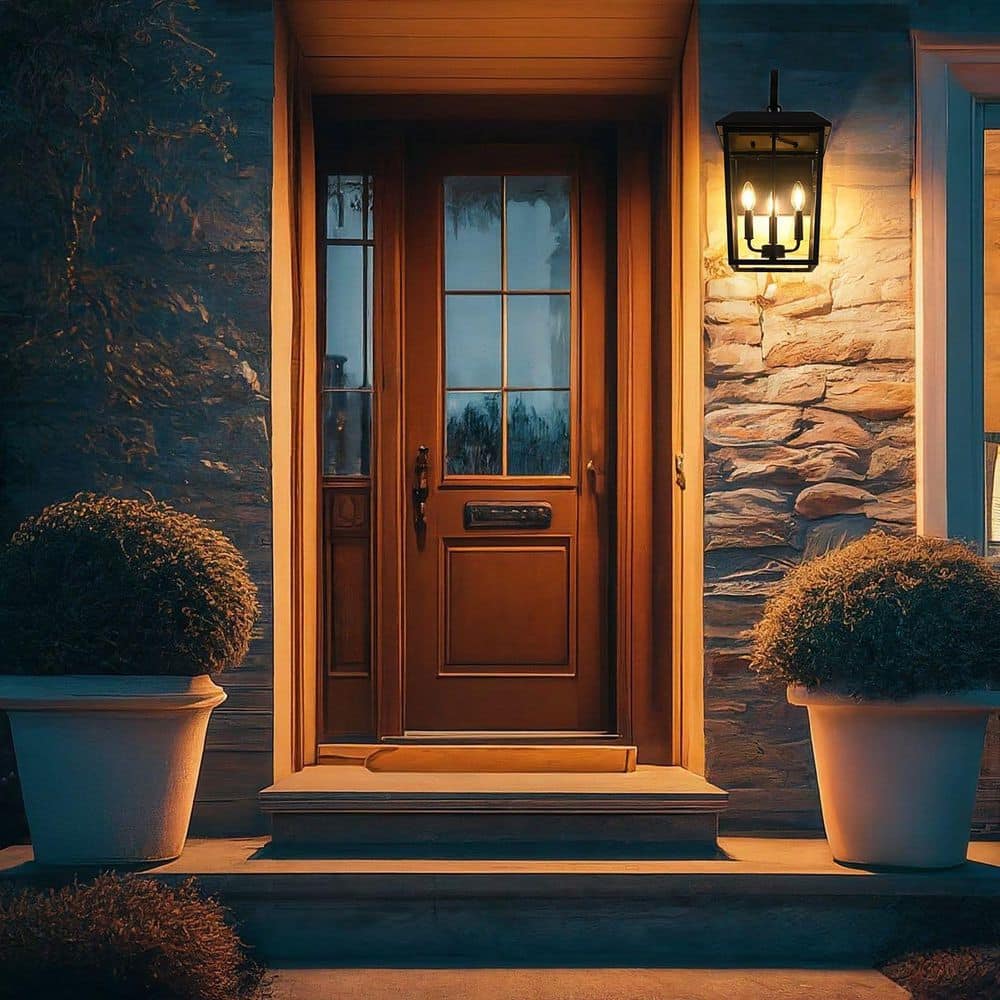 21.5 in. Black Outdoor Hardwired Wall Sconce with No Bulbs Included price history on PriceWatchPro