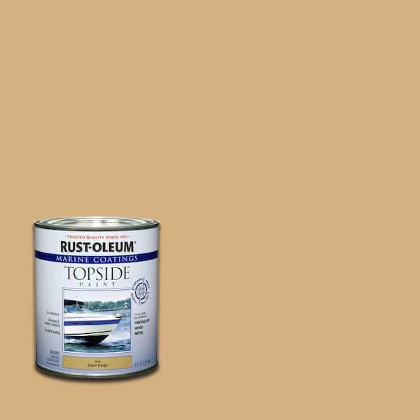 Rust-Oleum Marine 1 qt. Gloss Sand Beige Topside Paint (4-Pack)