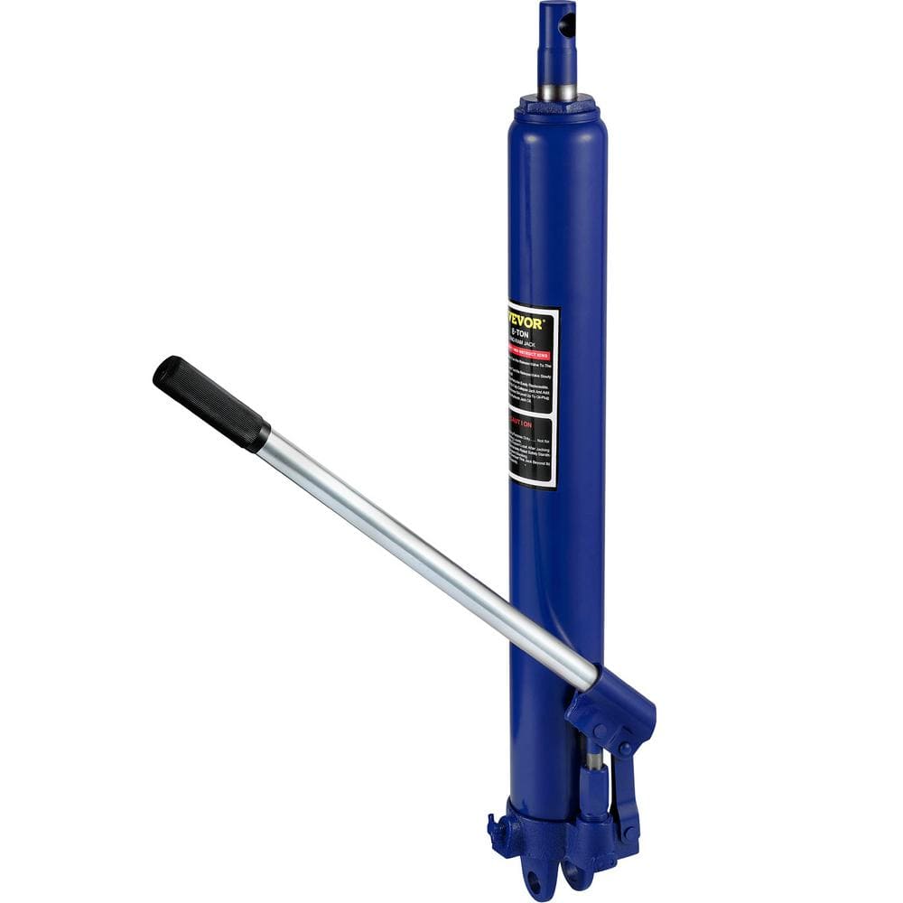 VEVOR 8Tons (17,363 lbs.) Blue Hydraulic Long Ram Jack Manual Cherry