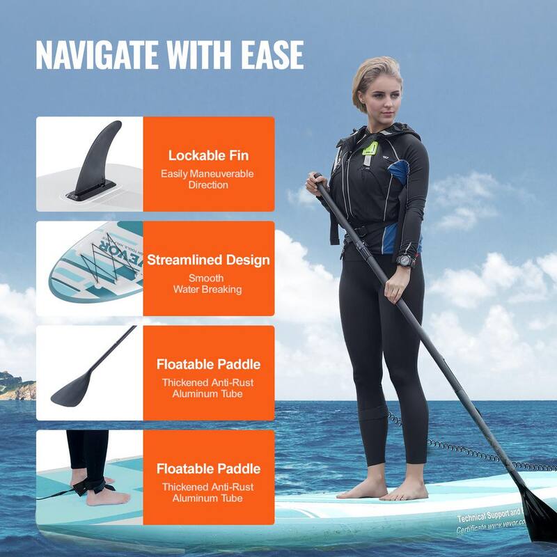 Inflatable Stand Up Paddle Board 10.6 ft. Kayak Board with Seat Accessory with a Load Capacity of up to 350 lbs./158.8kg