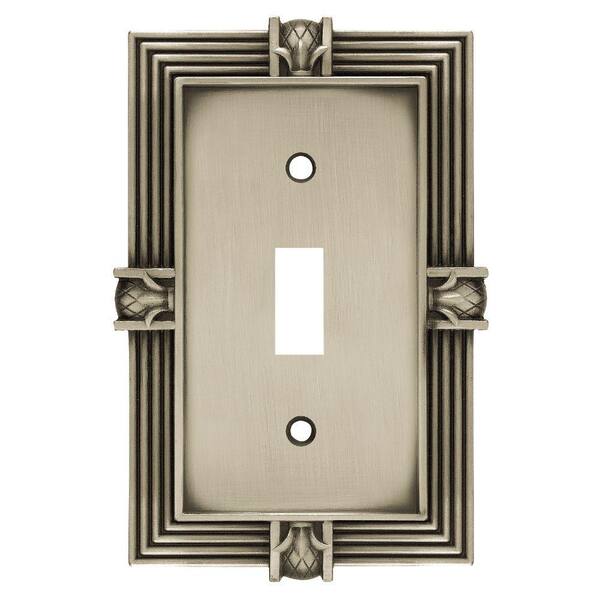 Brainerd Pewter 1-Gang Toggle Wall Plate