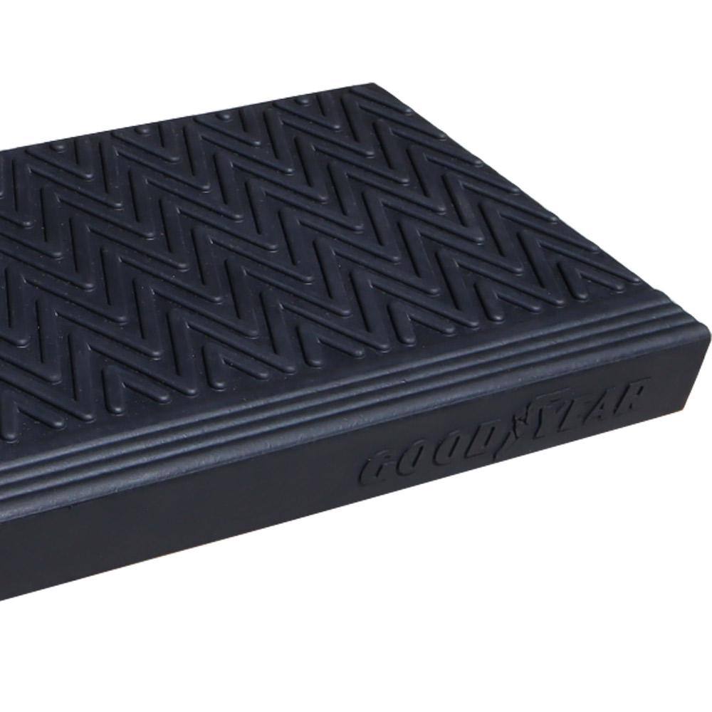 Moderna Black Rubber Stair Treads - 9.75" x 29.75" (6 Pack)