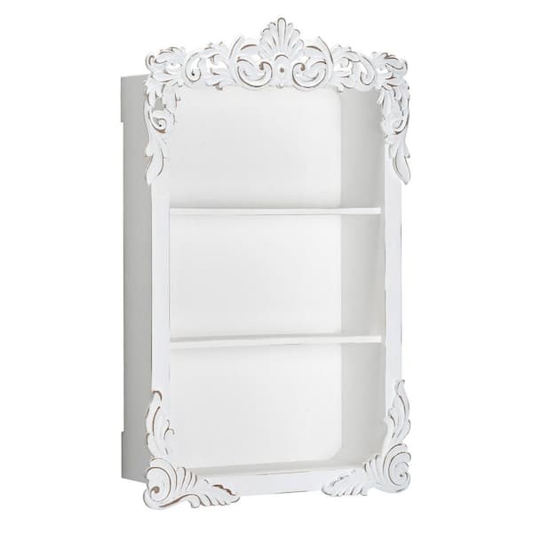 American Art Decor Balos Carved Wall Shelves - 18 in. x 28 in. x 6 in.