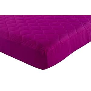 Dana 6 in. Plush Polyester Fill Tight Top Quilted Pink Twin Mattress