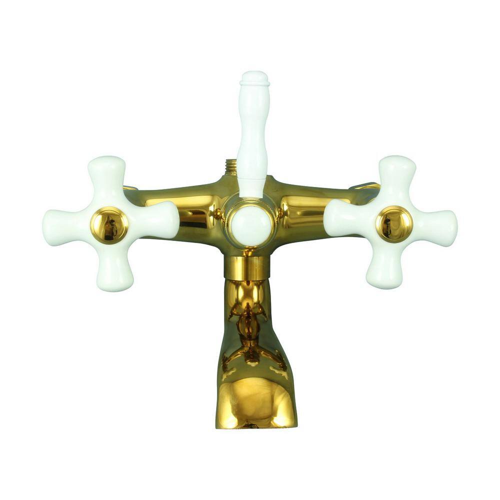 RENOVATORS SUPPLY MANUFACTURING Bathtub Faucets with Porcelain Cross