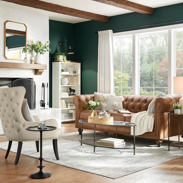 Zeus Winter White Woven Solid 52 in. W x 108 in. L Noise Cancelling Thermal Back Tab Blackout Curtain (Set of 2)